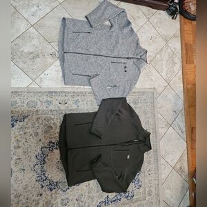 Bundle L.L.Bean Sweater Fleece Full-Zip Jackets Size LT